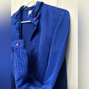 Vintage 80’s Miss Sophisticates by Pendleton Women's Blue Button Down Blouse